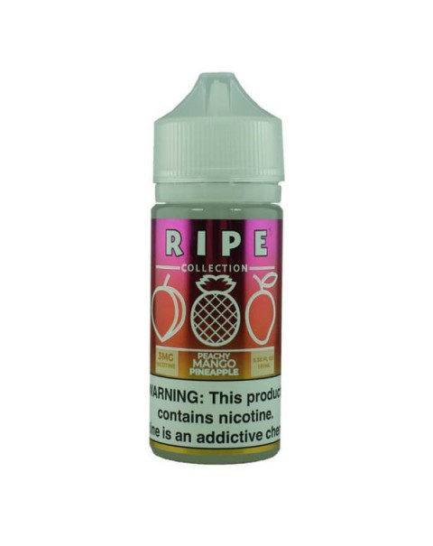 Peachy Mango Pineapple by The Ripe Collection Nicotine Salt by Vape 100 E-Liquid