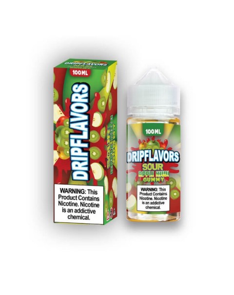 Sour Apple Kiwi Gummy by Drip Flavors eJuice