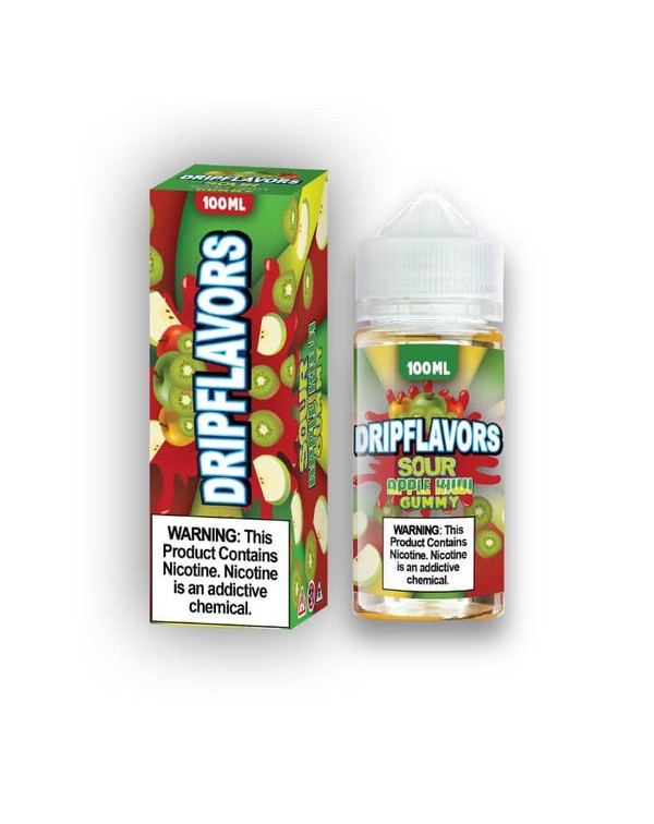 Sour Apple Kiwi Gummy by Drip Flavors eJuice