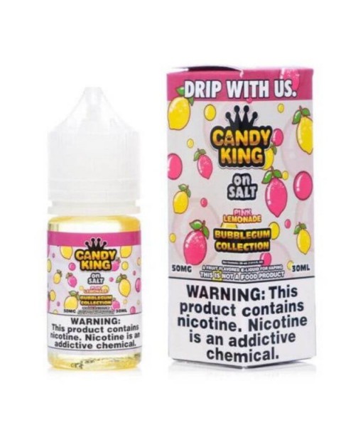 Pink Lemonade Bubblegum Collection Nicotine Salt by Candy King On Salt eJuice