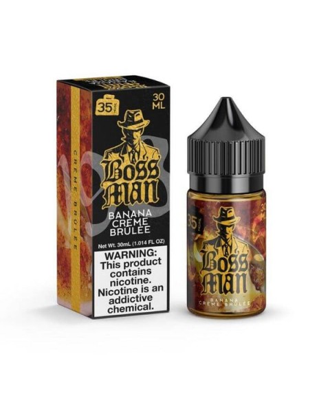 Banana Creme Brulee by Boss Man Nicotine Salt E-Liquid