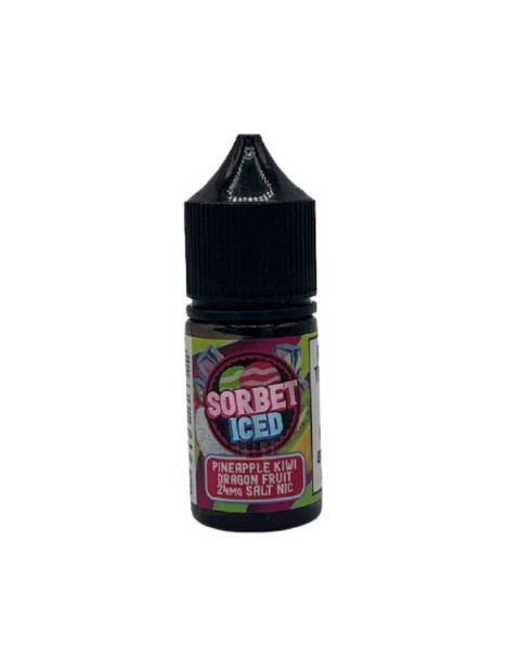 Iced Pineapple Kiwi Dragon Fruit Tobacco Free Nicotine Salt Juice by Sorbet Pop