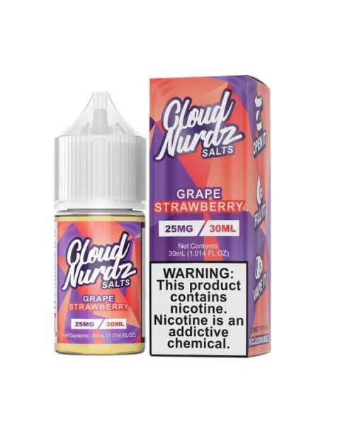 Grape Strawberry by Cloud Nurdz Nicotine Salt eJuice