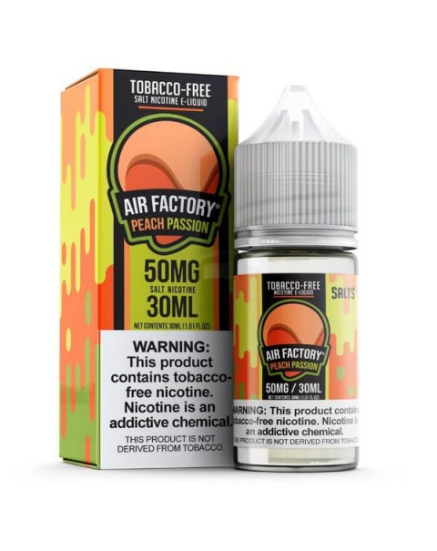 Peach Passion Tobacco Free Nicotine Salt by Air Factory