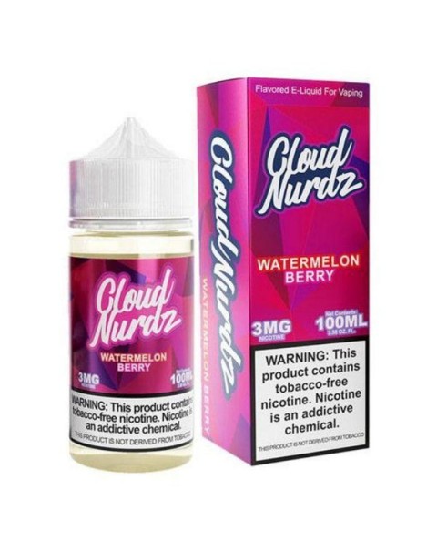 Watermelon Berry Tobacco Free Nicotine Vape Juice by Cloud Nurdz