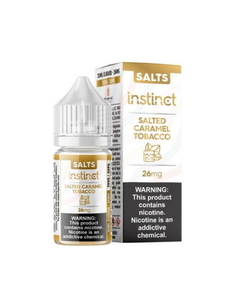 Instinct Salted Caramel Tobacco Tobacco Free Nicotine Salt Juice by VR (VapeRite) Labs Premium