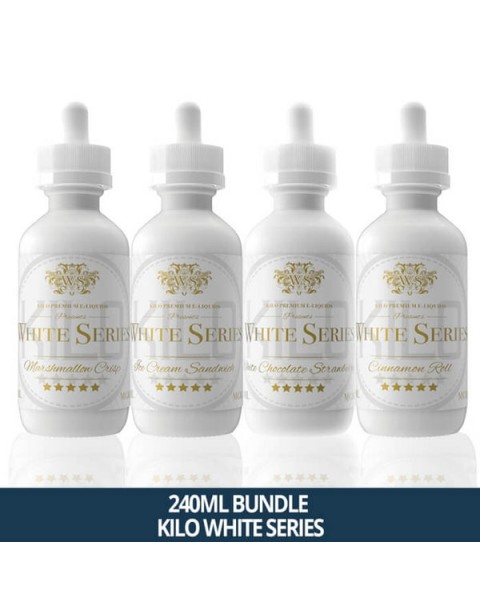 240ml Bundle by Kilo E-Liquids White Series