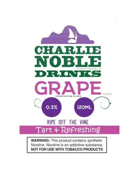 Grape Tobacco Free Nicotine Vape Juice by Charlie Noble E-Liquid