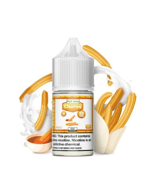 Churros Tobacco Free Nicotine Salt Juice by Pod Juice