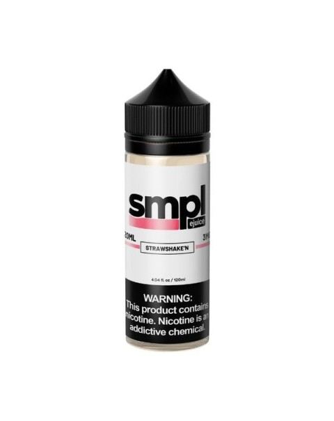 Strawshake'N Tobacco Free Nicotine Vape Juice by Smpl