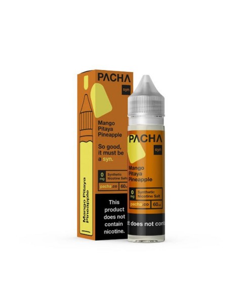 Mango Pitaya Pineapple Tobacco Free Nicotine E-liquid by Pacha Syn