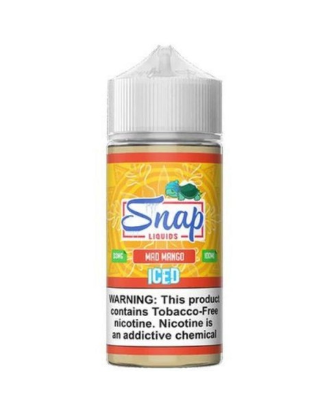 Mad Mango Iced Tobacco Free Nicotine Vape Juice by Snap Liquids