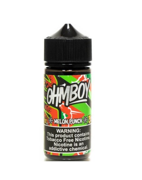 Melon Punch Ice Tobacco Free Nicotine Vape Juice by Ohm Boy