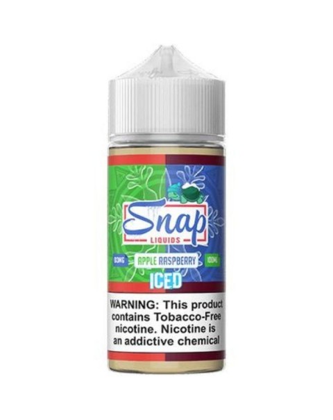 Apple Raspberry Iced Tobacco Free Nicotine Vape Juice by Snap Liquids