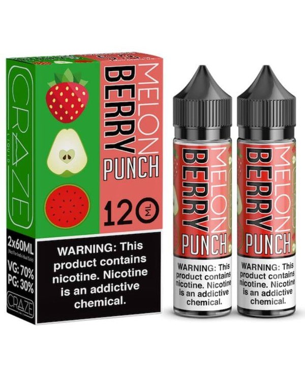 Melon Berry Punch (120ml) by Craze Liquid eJuice