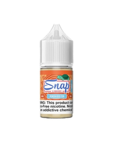 Peach Iced Tea Tobacco Free Nicotine Salt Juice by Snap Liquids