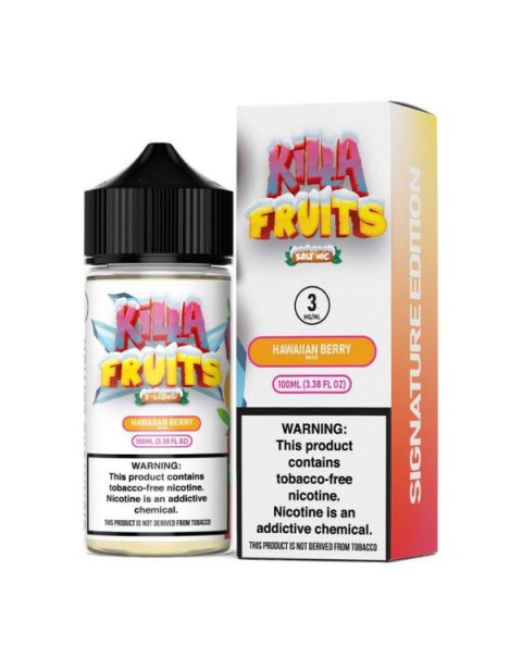 Hawaiian Berry Ice Tobacco Free Nicotine Vape Juice by Killa Fruits Signature Edition