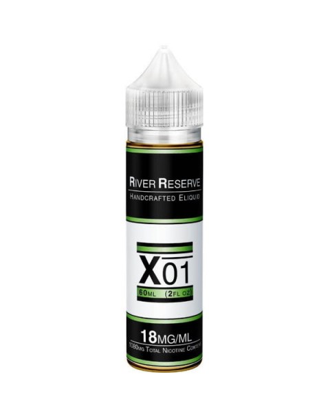 X-01 Tobacco Free Nicotine E-liquid by River Reserve