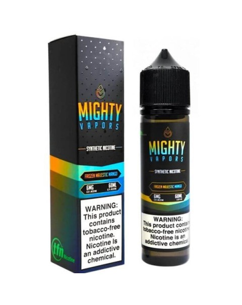 Frozen Majestic Mango Synthetic Nicotine Vape Juice by Mighty Vapors