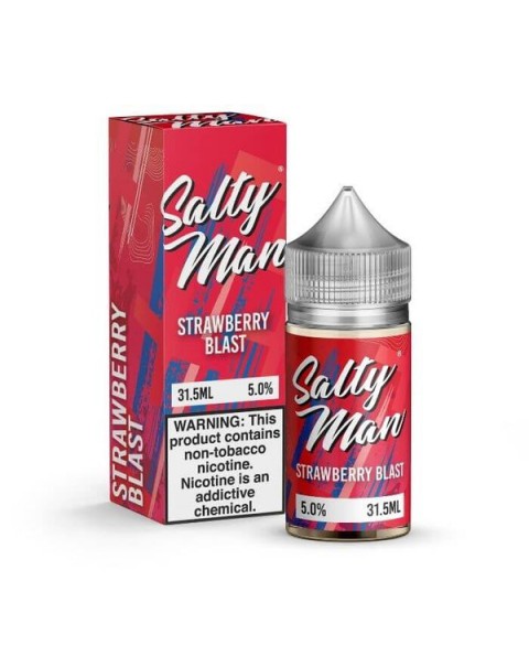 Strawberry Blast Tobacco Free Nicotine Salt Juice by Salty Man