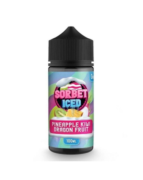 Iced Pineapple Kiwi Dragon Fruit Tobacco Free Nicotine Vape Juice by Sorbet Pop