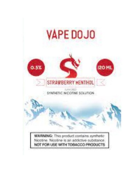 Strawberry Menthol Tobacco Free Nicotine Vape Juice by Vape Dojo