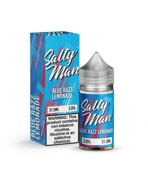 Bluerazz Lemonade Tobacco Free Nicotine Salt Juice by Salty Man