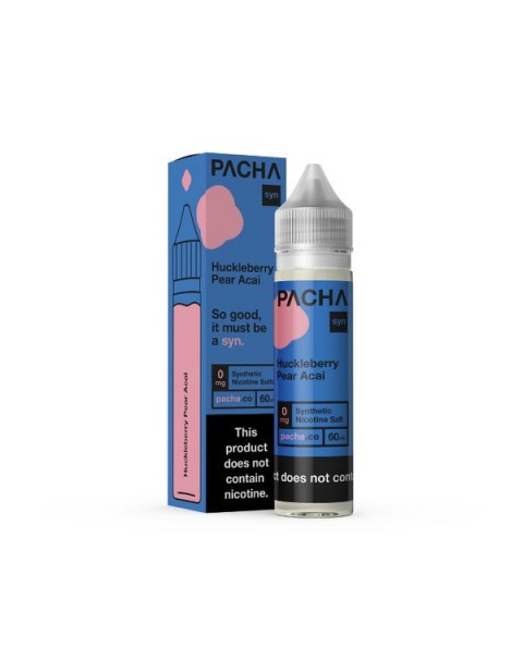 Huckleberry Pear Acai Tobacco Free Nicotine E-liquid by Pacha Syn