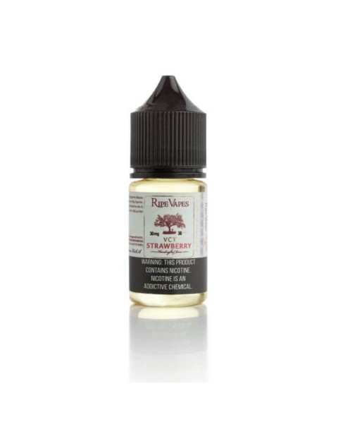 VCT Strawberry Nicotine Salt by Ripe Vapes Handcrafted Saltz Joose