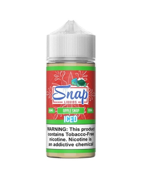 Apple Snap Iced Tobacco Free Nicotine Vape Juice by Snap Liquids