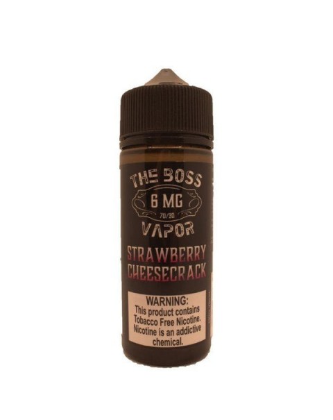 Strawberry Cheesecrack Tobacco Free Nicotine Vape Juice by The Boss Vapor