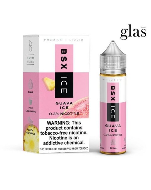 Guava Ice Tobacco Free Nicotine Vape Juice by BSX Series (Former Glas Basix Series)