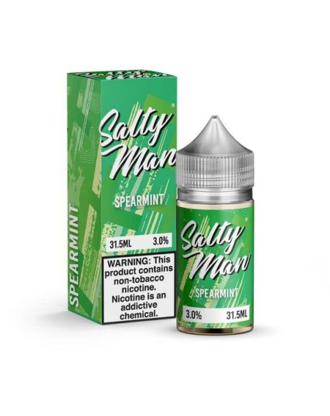 Spearmint Tobacco Free Nicotine Salt Juice by Salty Man