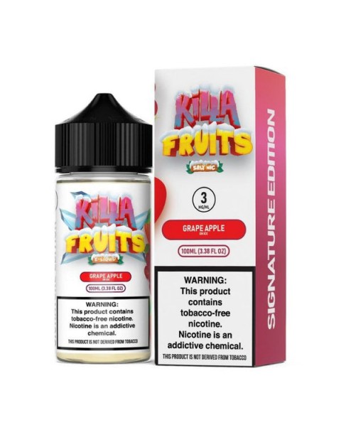 Grape Apple Ice Tobacco Free Nicotine Vape Juice by Killa Fruits Signature Edition