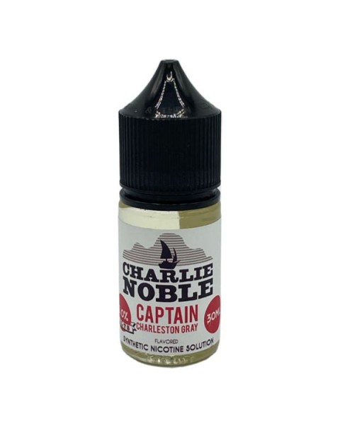 Captain Charleston Gray Tobacco Free Nicotine Salt Juice by Charlie Noble E-Liquid