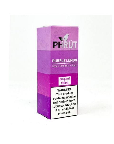 Purple Lemon Tobacco Free Nicotine Vape Juice by Phrut