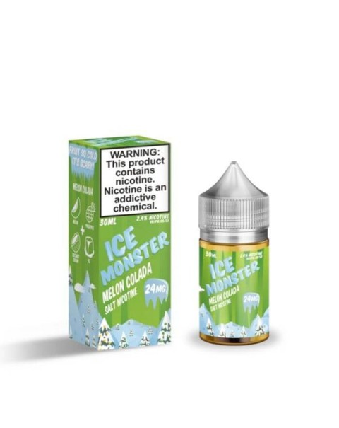 Melon Colada Tobacco Free Nicotine Salt Juice by Ice Monster