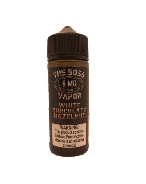 White Chocolate Hazelnut Tobacco Free Nicotine Vape Juice by The Boss Vapor