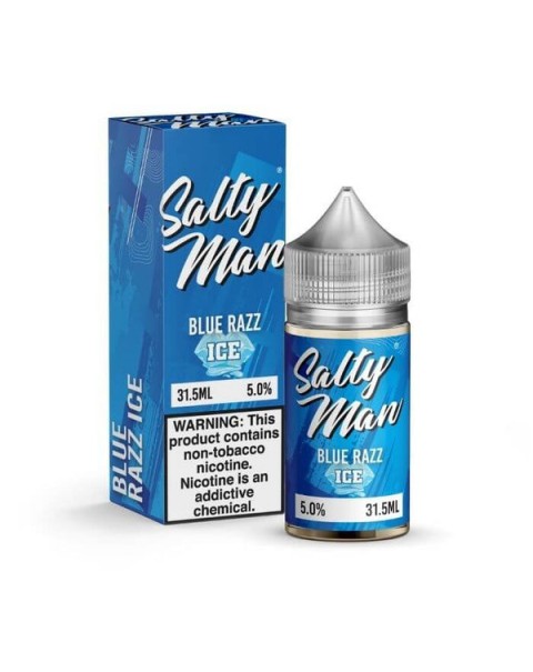 Bluerazz Ice Tobacco Free Nicotine Salt Juice by Salty Man