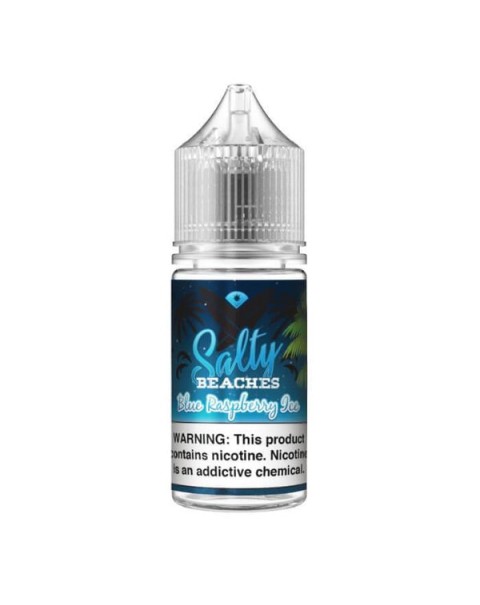 Blue Raspberry Ice by Salty Beaches Nicotine Salt E-Liquid