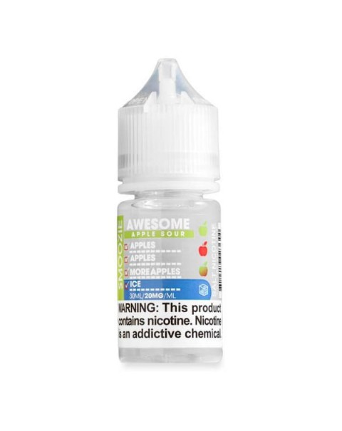 Smoozie Awesome Apple Sour Ice Nic Salt by Apollo E-Liquids