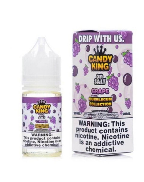 Grape Bubblegum Collection Nicotine Salt by Candy King On Salt eJuice