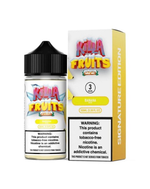 Banana Ice Tobacco Free Nicotine Vape Juice by Killa Fruits Signature Edition