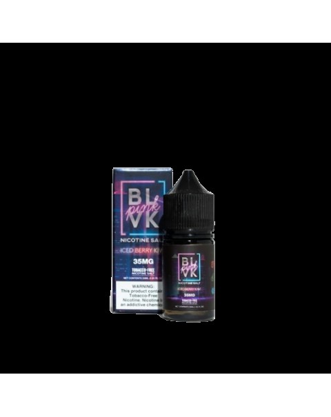 Iced Berry Kiwi Tobacco Free Nicotine Salt Juice by BLVK Pink