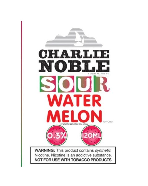 Sour Watermelon Tobacco Free Nicotine Vape Juice by Charlie Noble E-Liquid