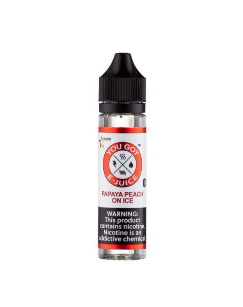 Papaya Peach On Ice Synthetic Nicotine Vape Juice by You Got E-Juice