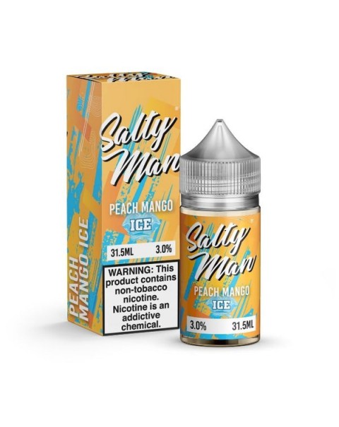 Peach Mango Ice Tobacco Free Nicotine Salt Juice by Salty Man