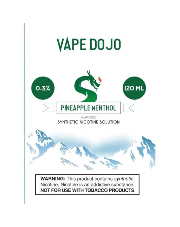 Pineapple Menthol Tobacco Free Nicotine Vape Juice...