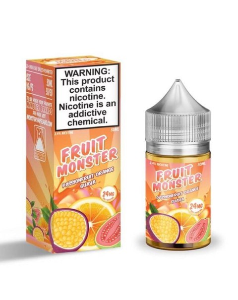 Passionfruit Orange Guava Nicotine Salt by Fruit Monster E-Liquid