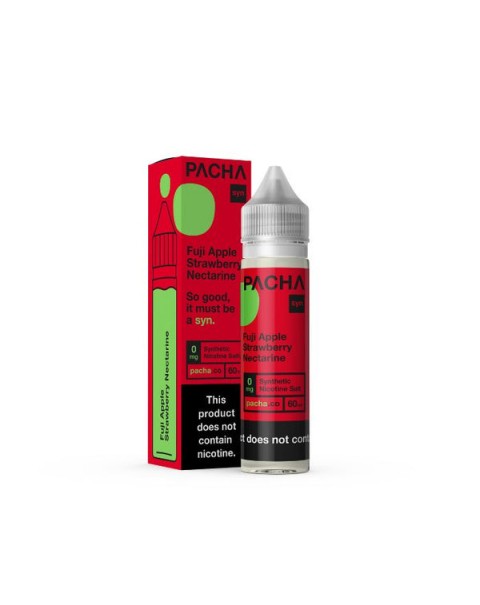 Fuji Apple Strawberry Nectarine Tobacco Free Nicotine E-liquid by Pacha Syn